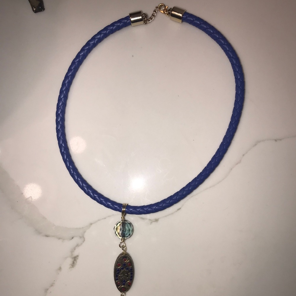 HANDMADE beautiful necklace. OHM mandala. unique - Picture 3 of 6